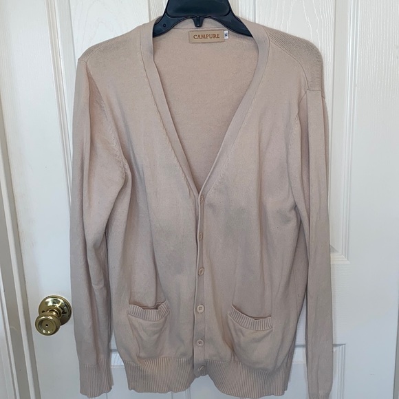 Cardigan, beige, sizeXL, but fits more like a medium/large - Picture 1 of 7